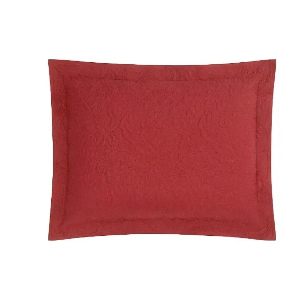 Patricia Nash Classic Tooled Red Queen Quilt Set‎ 3Pcs Reversible NWT